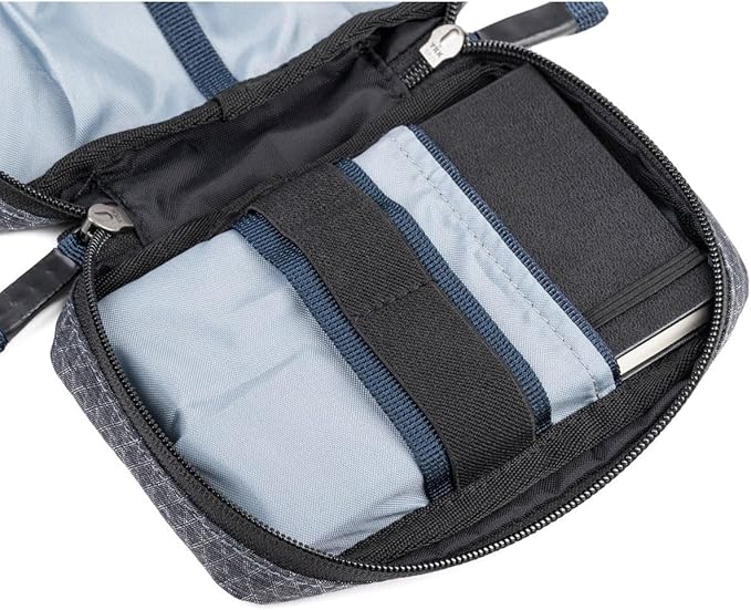 Think Tank Tech Accessory Pouch, Grey, Nylon, 9x9x6.25 inches, 6 Pockets, Zipper Closure