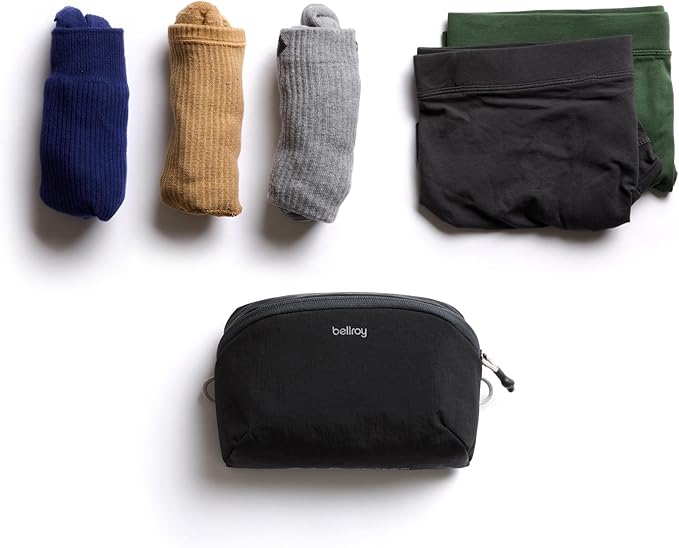 Bellroy Lite Packing Pouch 2L (organizer packing cube for travel near and far) - Black