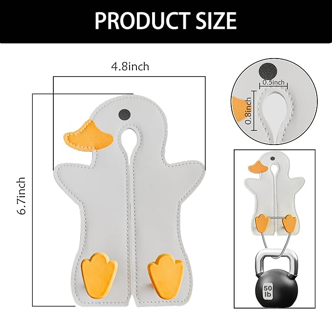 Car Seat Back Hooks - Double Hook Headrest Hanger for Purse, Bags, Groceries & Phone Holder - Universal Fit for Car, SUV, Truck - Heavy Duty Metal & Premium Leather Organizer (Grey)