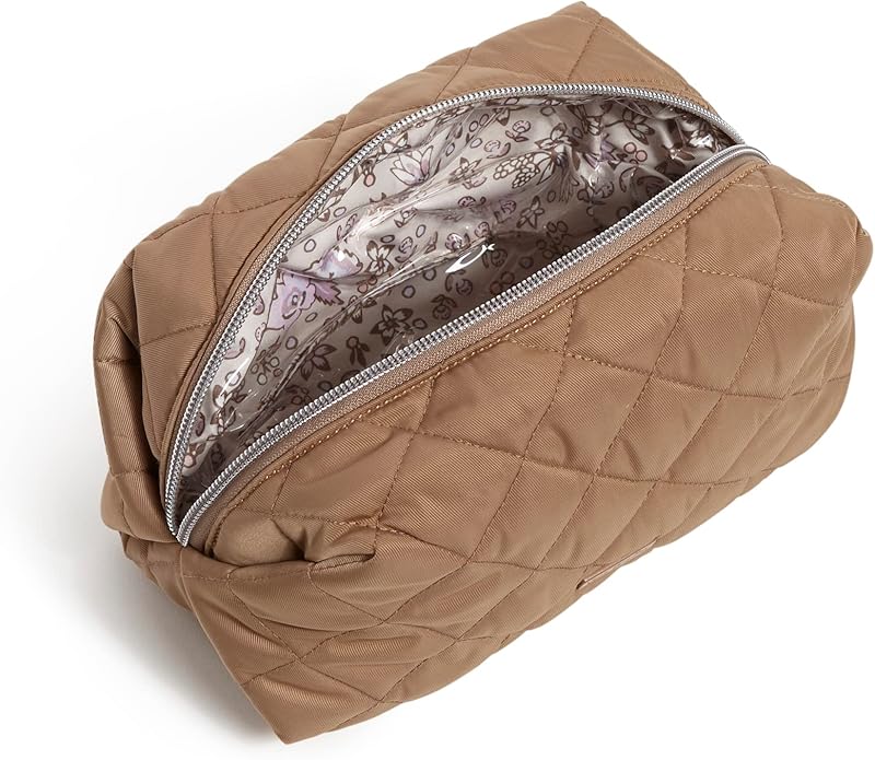Vera Bradley Women's Performance Twill Medium Cosmetic Makeup Organizer Bag