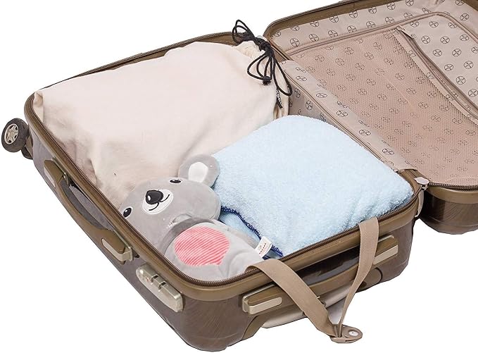 MISSLO Set of 3 Cotton Breathable Dust-proof Drawstring Storage Pouch Multi-functional Bag. Pack 3 S