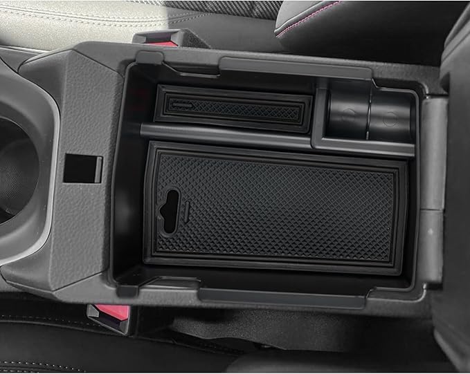 SXCY Fit 2023 2024 2025 2026 Jeep Compass/Dodge Hornet Center Console Organizer for Jeep Compass 2022-2025 2026 Accessories Armrest Console Insert Box 2025 2026 Compass Hornet ABS Storage Black