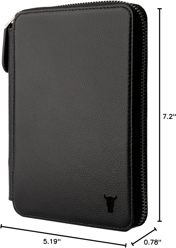 TORRO Travel Wallet – Genuine Leather Travel Organiser with Passport Holder and Detachable Cardholder