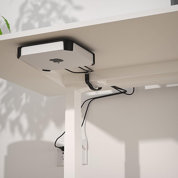 HumanCentric Mount Compatible with Mac mini, Custom Mount Adapter for Wall, Rack, Under Desk, Behind Monitor, 75x75mm and 100x100mm VESA Patterns, Does Not Work with 2024 M4 Mac mini