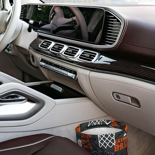 Small Car Trash Can, Cool Basketball Design Hanging Foldable Car Trash Bag, Waterproof Leakproof Garbage Bin, Car Interior Organizer Accessories