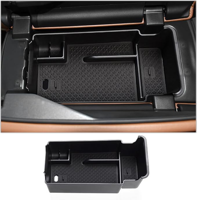 CDEFG Center Console Organizer Tray for 2021-2025 2026 Buick Envision Interior Accessories ABS Black Material Armrest Insert Secondary Storage Box Envision Accessories
