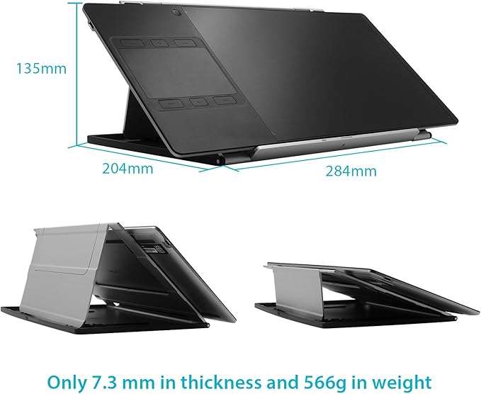 HUION ST200 Adjustable Drawing Tablet Stand Laptop Stand for 10-16inch Laptop, Tablet, Drawing Monitor