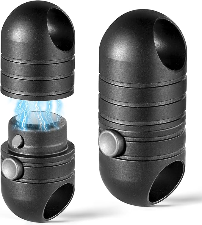 TISUR Magnetic Quick Release Keychain,Titanium Detachable Key Chain Rings Holder Connector for Men Car Keys