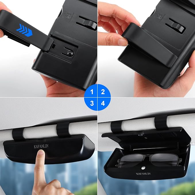 Car Sunglass Holder,Magnetic Sunglass Holder for Car,Visor Sunglasses Holder Clip,Truck Automotive Visor Accessories