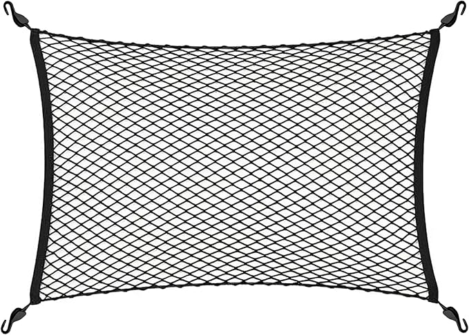 Floor Style Automotive Elastic Trunk Mesh Cargo Net for Ford Bronco Sport 2021-2025 - Premium Trunk Organizers and Storage - Luggage Net for SUV - Best Car Organizer for Ford Bronco Sport