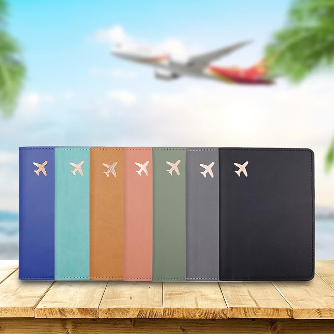 Deziliao Passport Holder,Passport Holder Card Slots, Passport and Vaccine Card Holder Combo, Cute Passport cover for Women and Men, with Waterproof Rfid Blocking, Passport Travel Wallet(Moss green)