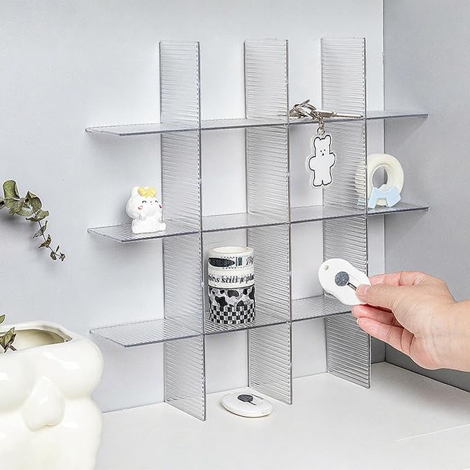 8pcs Adjustable Drawer Dividers Organizer|Expandable Drawer Organizers for Clothes, Kitchen Utensils&Tools, Customizable Drawer Dividers for Drawers|Separadores de Cajones for Storage&Organization