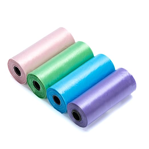 Ginsco 0.8 Gallons Disposable Trash Bags for Mini Car Trash Can, Portable Small Car Garbage Bags, Cars Accessories, Mini Trash Bags, Plastic Trash Bag for Cars/Home/Office (4 Rolls, Multi-Color)