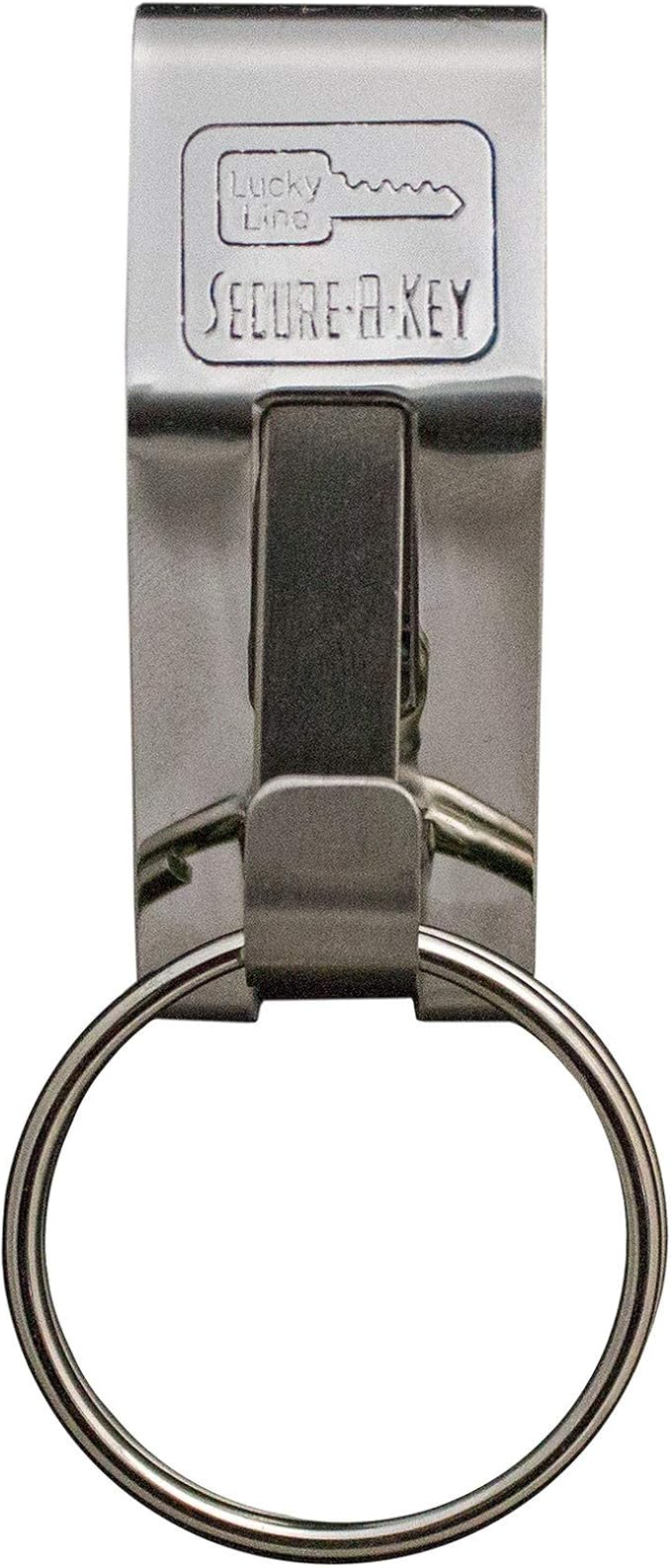Lucky Line Belt Key Clip Secure A Key Slip On (40501), Nickel