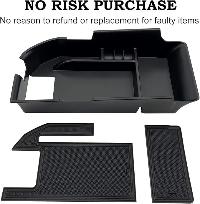 Compatible with Camry XLE or XSE 2018-2021 2022 2023 2024 & Camry LE SE 2020-2023 2024 Center Console Organizer Tray Accessories, Fit Dual USB Ports(not for 9th 2024 2025 Camry) (Black)