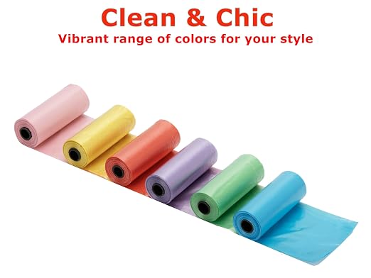 Ginsco 0.8 Gallons Disposable Trash Bags for Mini Car Trash Can, Portable Small Car Garbage Bags, Cars Accessories, Mini Trash Bags, Plastic Trash Bag for Cars/Home/Office (4 Rolls/60 Counts) Red