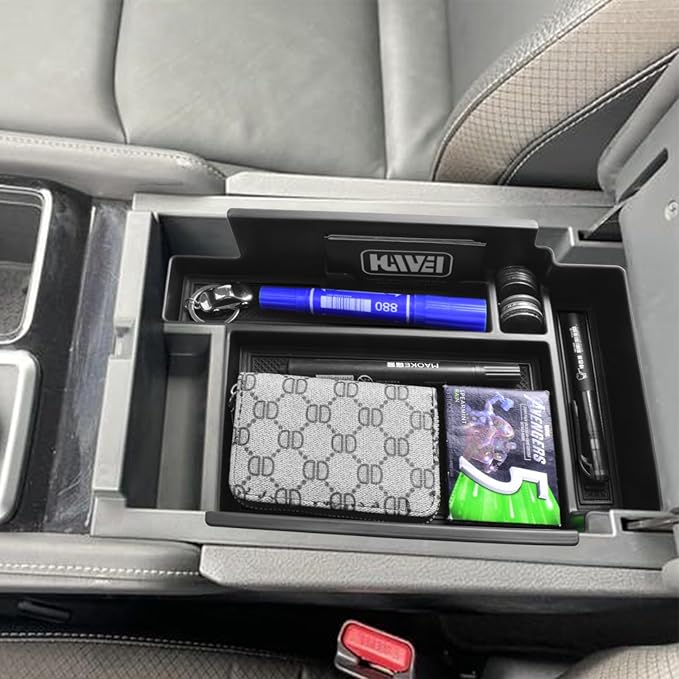 HGWEI Center Console Organizer Tray Compatible with Nissan Pathfinder 2022 2023 2024 2025 2026 Interior Accessories Pathfinder Insert Middle Armrest Storage Glove Box Divider, Black