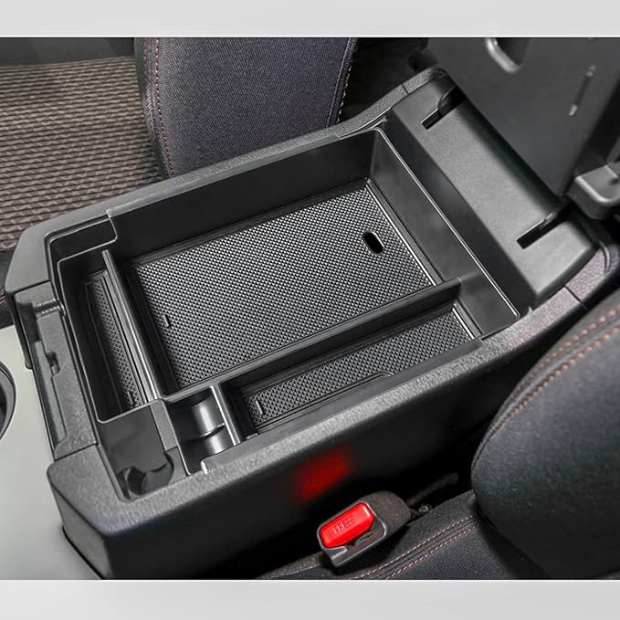 EDBETOS Full Size Center Console Organizer Tray Compatible with Toyota 4Runner Accessories 2010-2020 2021 2022 2023 2024 Insert Armrest Box Secondary Storage Divider ABS Materials, Black Trim