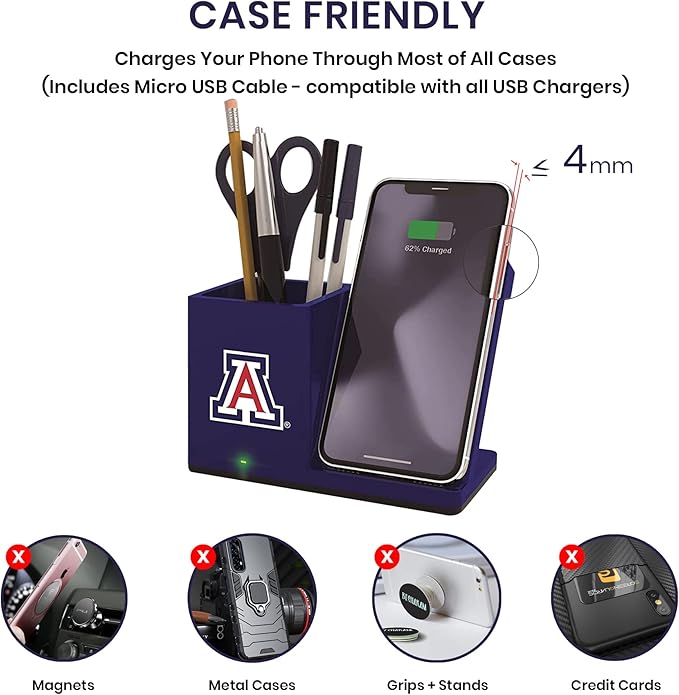 SOAR NHL Wireless Charger and Desktop Organizer