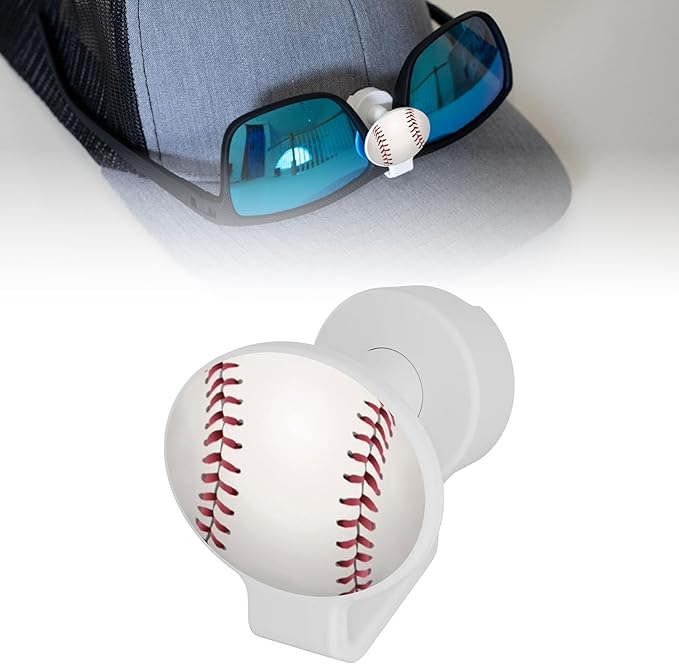 Magnetic Sunglass Clip for Hats - No-Slip Glasses Holder for Caps, Visors & Hard Hats - Magnetic Sunglasses Visor Clip