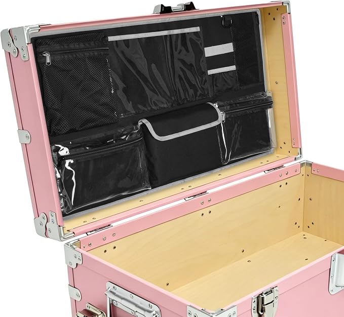 PGmoon 30” L X 17.5” W Camp Trunk Lid Organizer for Summer Camp, College, Travel, Storage with Multiple Pockets (Bag Only)