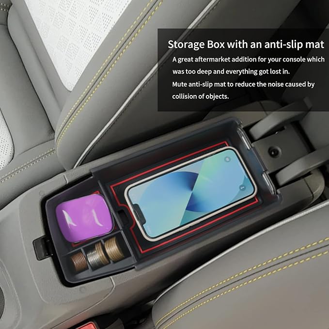 YEE PIN 2024 Bolt EUV Tray Bolt EV Center Console Tray 2023 Bolt EUV Center Console Organizer Bolt EV 2022 2023 2024 Bolt EV Accessories (Red)
