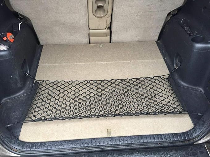 Rear Trunk Organizer Cargo Net for Toyota RAV4 2006-2018 - Floor Style Cargo Net for SUV - Premium Mesh Elastic Car Trunk Organizer Vehicle Carrier Storage-Compatible with Toyota RAV4