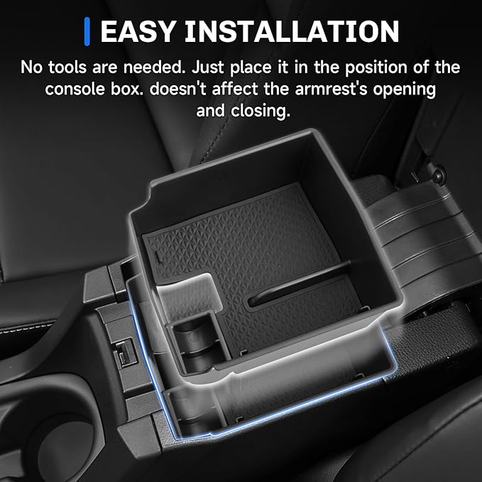 SXCY for 2025 2026 Toyota Corolla Center Console Organizer 2024 2025 2026 Corolla E210 Armrest Console Tray 2022-2024 2025 2026 Corolla Accessories(Only for “Corolla” Car! NOT for “Corolla Cross”)