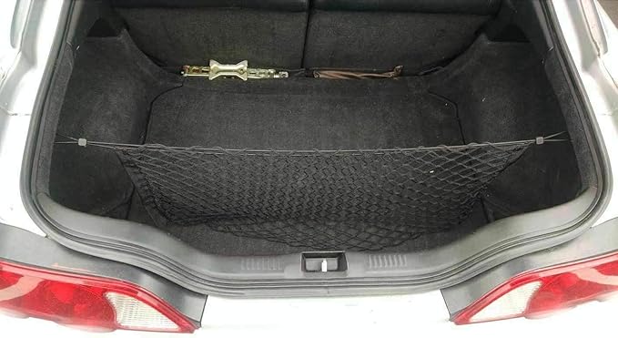 Rear Trunk Organizer Cargo Net for Acura RSX 2002–2006 – Envelope Style Cargo Net for Coupe–Premium Mesh Elastic Car Trunk Organizer Vehicle Carrier Storage – Compatible with Acura RSX