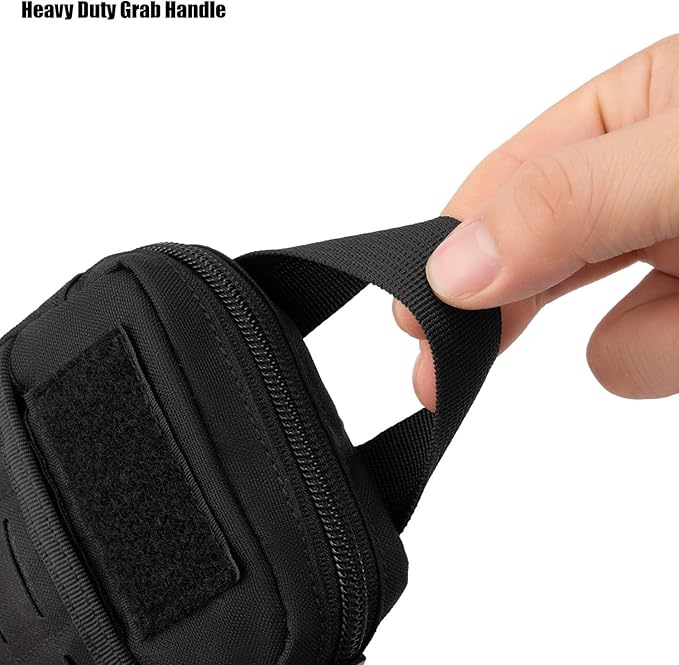 Mini Pocket Organizer for Men EDC Gear Storage Pouch Belt/MOLLE-Compatible 6" x 4" x 1.5" Micro Nylon Bag for Multitools Flashlight Knife Pen Field Notebook Tactical Survival Outdoor Gadget