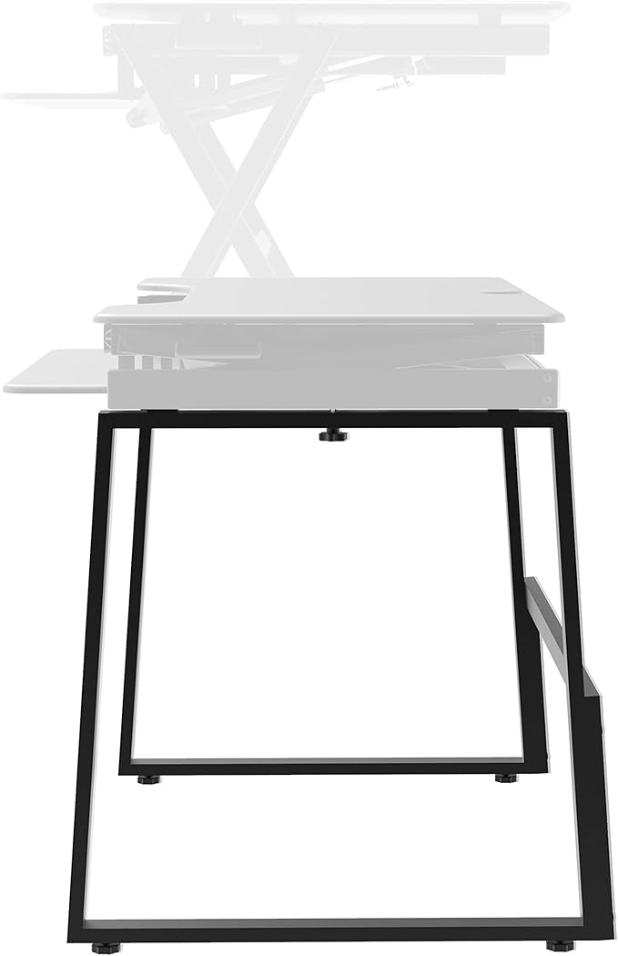 Rocelco Standing Desk Legs - Home Office Sit Stand Up Workstation Floor Stand for DADR-40 and DADR-46 (R DADRB-FS2), Black