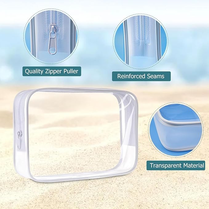 Cosywell Travel Shampoo Bottles 5pcs 3.4oz TSA Approved Travel Bottles for Toiletries Leak Proof Refillable Lotion Containers with Flip Cap Small Plastic Squeeze Bottle(Clear)
