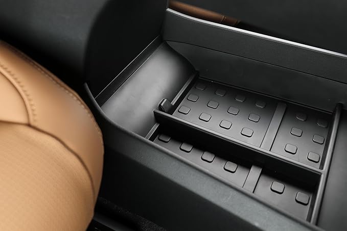 CDEFG for 2024 2025 2026 Hyundai Santa Fe Lower Console Tray - Under Center Console Organizer TPE Accessories