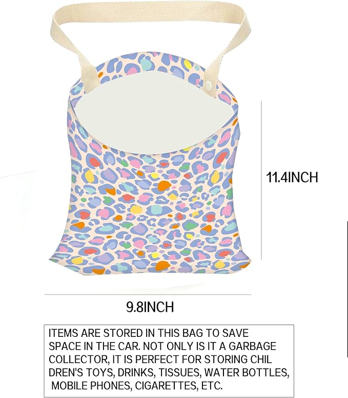Hanging Car Trash Can and Bag for Accessories
