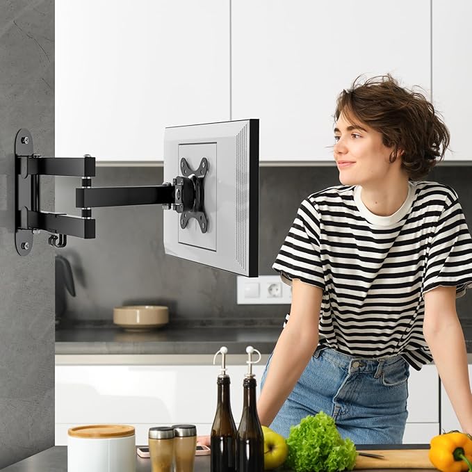Wall Mount for Alexa Echo Show 15-15.6" 21 inch Echo Show 21 Frame Holder Screen Calendar Devices on Wall Bracket Swivel and Tilt for Home Kitchen