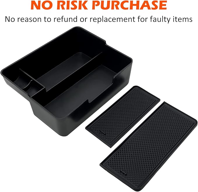 JOJOMARK Compatible with Tesla Model 3/Y Accessories Center Console Organizer Tray Fits for Tesla Model 3 2017 2018 2019 2020 /Model Y 2020 (The cover closed Rotary version)