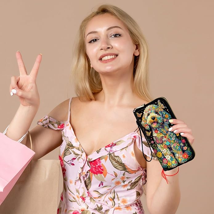Wristlet Wallet for Women, RFID Blocking Phone Wallet, Large Capacity Zip Around Clutch, Fits iPhone 15 Pro Max, Travel Organizer Purse