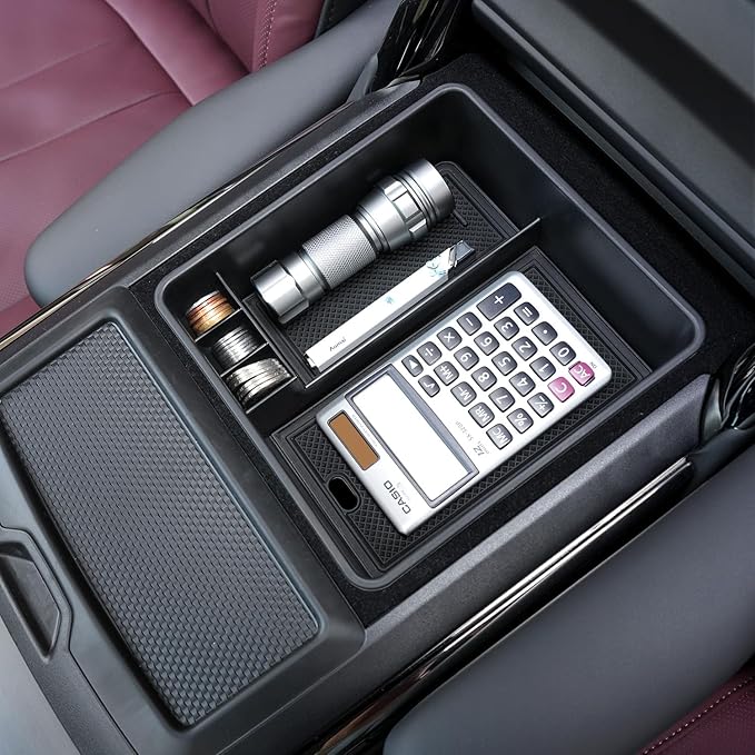 Center Console Organizer for 2023-2026 Range Rover & Range Rover Sport (without Refrigerator), Armrest Storage Box Insert Tray Interior Accessories