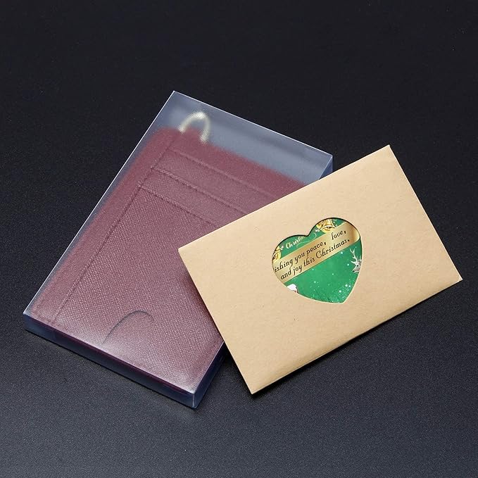 GEEAD Slim Minimalist Front Pocket RFID Blocking Card Holder Wallets for Men & Women