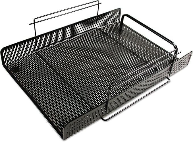 Artistic Urban Collection Punched Metal Letter Tray 8.5" x 11", Black (ART20002)