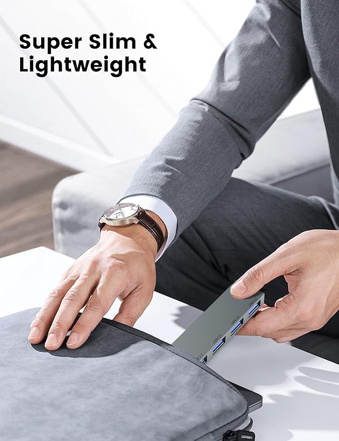 Fidioto USB Hub, 4-Port USB Splitter(1 * 3.0 Hub, 3 * 2.0 Hub) USB Splitter USB Expander for Laptop,Windows PC,Mac,Printer,Flash Drive,Mobile HDD, Notebook PC