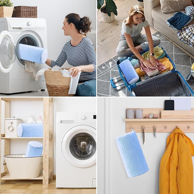 Aship Shoe Washing Machine Bag, Laundry Shoe Bag for Washer and Dryer - 2PC Reusable Shoe Cleaning Bag for Sneakers,Tennis Shoes, 360° Deep Cleaning With Self-locking Zipper for All Shoe Sizes - Blue