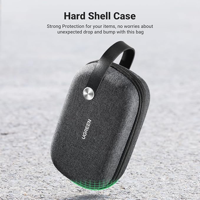 UGREEN Electronic Organizer Travel Case Pouch Bag Accessories Portable Waterproof Storage Bag Travel Essentials with Cable USB Flash Drive Charger External Battery Memory Card