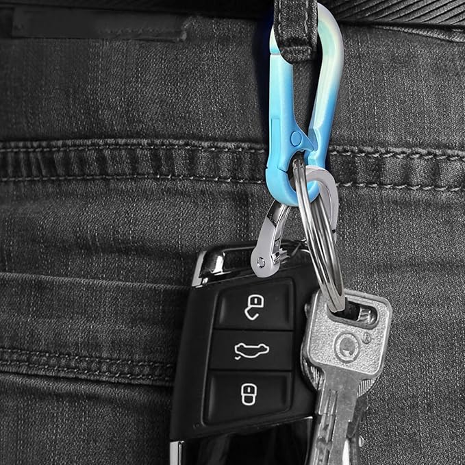 Zinc Alloy Key Chain 3 Packs Keychain Keyring Organizer Key Ring Holder Clip for Men and Women