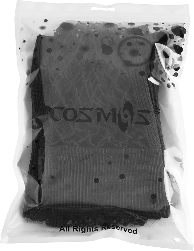 Cosmos Universal Mesh Cargo Net Wall Sticker Organizer Pouch Bag Storage Mesh Net for Car Trunk, Pack of 2 with Tape Stickers