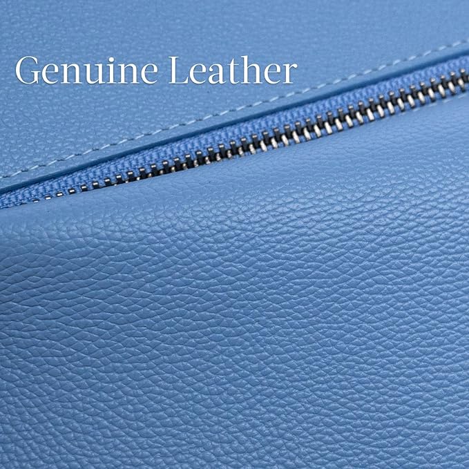 Bveyzi Ultra Slim Thin Leather RFID Blocking Credit Card Holder Bifold Clutch Wallets for Women