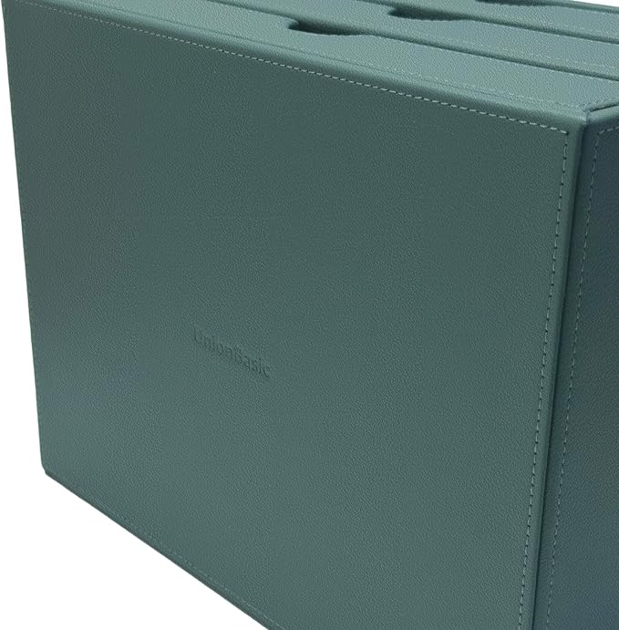 UnionBasic Leather Desktop Drawer Organizer, File Cabinet Magazine Document Holder, Office Supplies Desk Storage Organizer Box, 3 Drawer, Coffee