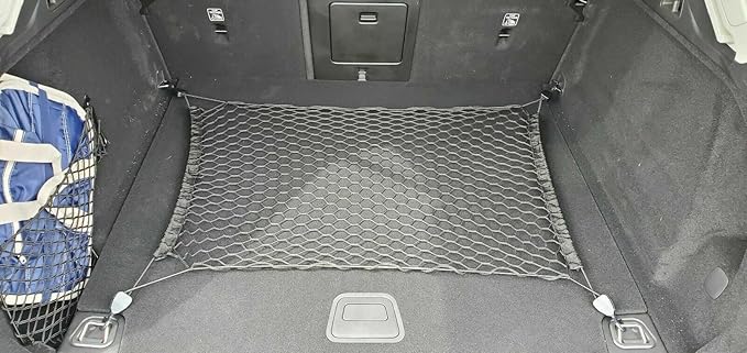 Trunk Organizer Cargo Net for Volvo XC60 2010-2026 – Floor Style Cargo Net for SUV – Premium Mesh Elastic Car Trunk Organizer Vehicle Carrier Storage – Compatible with XC60