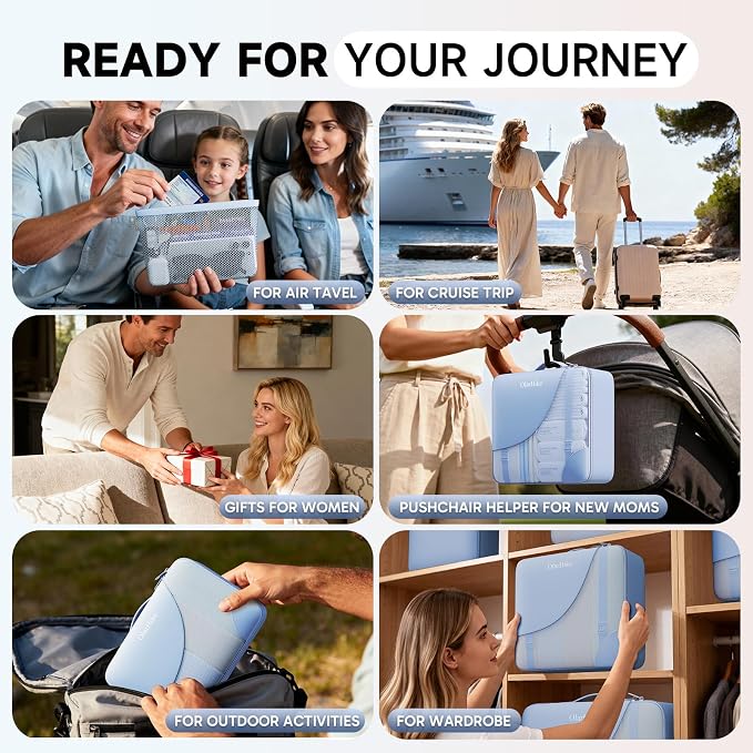 OlarHike 11 Set Packing Cubes for Travel, Gifts for Women Mom,Anti-Tearing Suitcase Organizer with Over 1000 pcs Mesh Holes,Vacation Essentials & Accessories for Cruise Ship