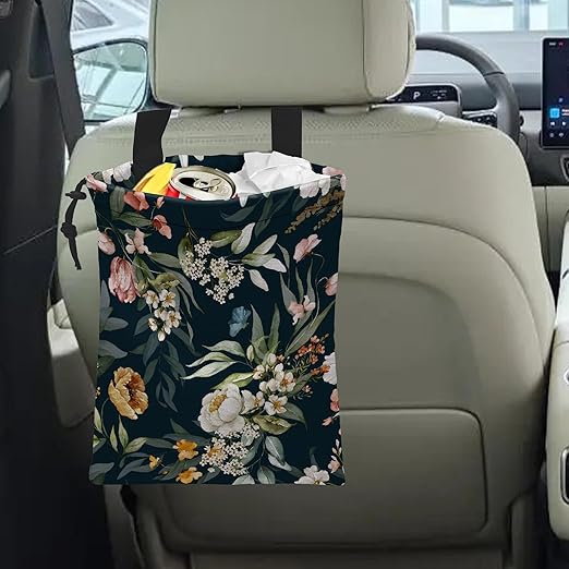 Car Trash Can Waterproof Garbage Bag Hanging for Car Back Seat